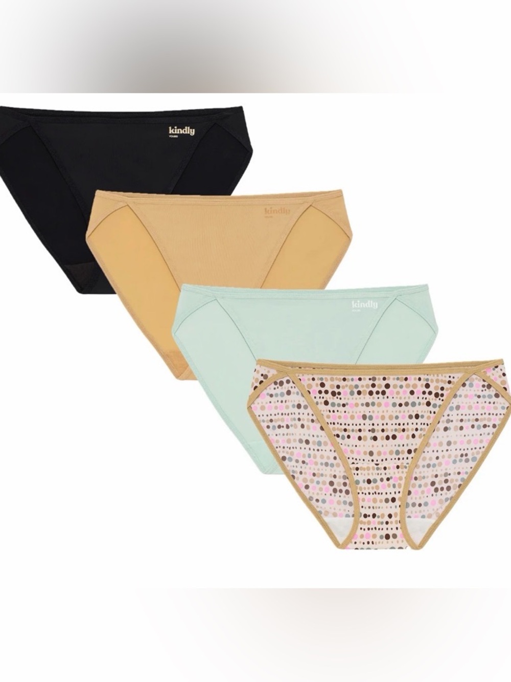 💜Kindly Yours Women's So Comfy MicroHigh Leg Bikini Underwear,4pack SizeXXL/(20)